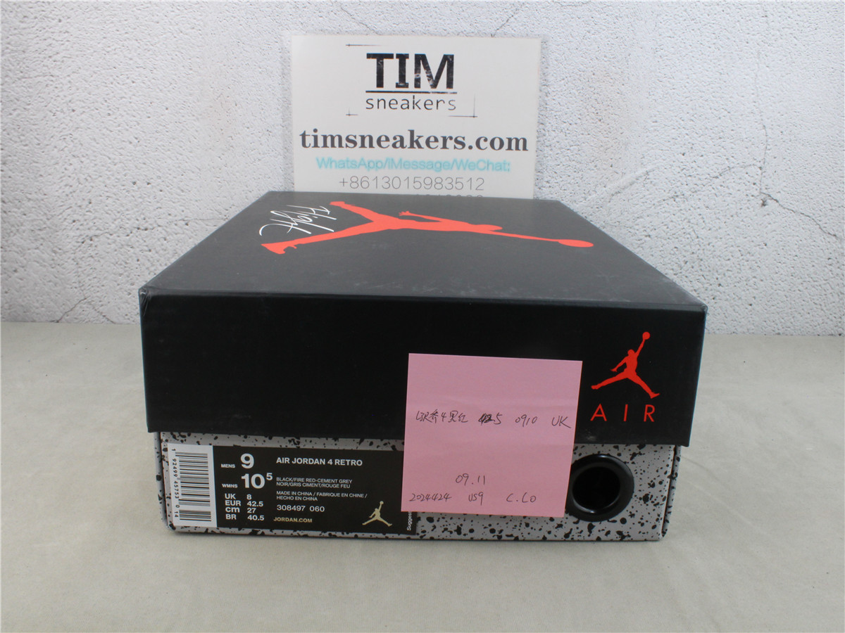 LJR Batch Air Jordan 4 Retro Bred 308497-060